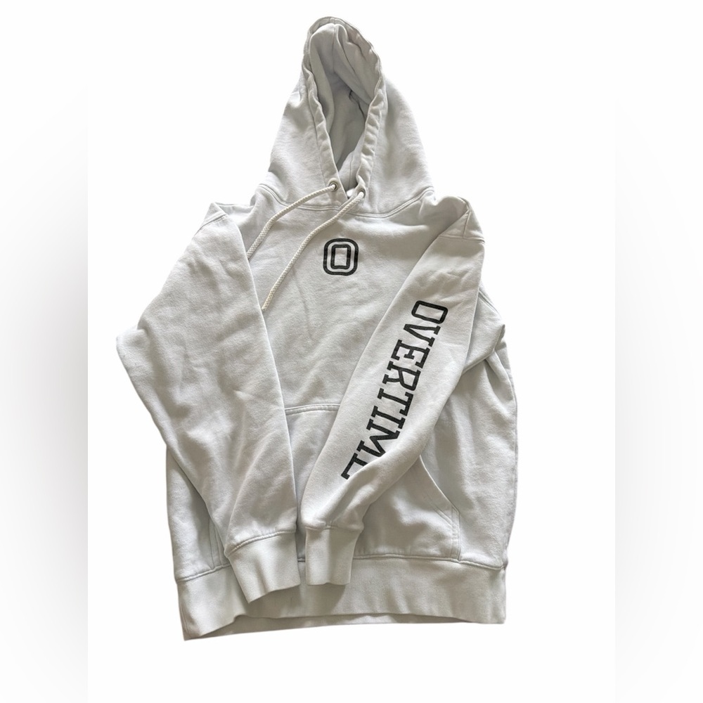 White Overtime Hoodie small